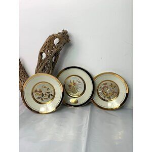 Art of Chokin Dynasty Gallery 24K Gold Trim Plates